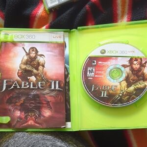 Fable II Xbox 360 Game with Heroic Artwork in Green Case